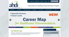 Desktop Screenshot of ahdionline.org