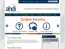 Tablet Screenshot of ahdionline.org
